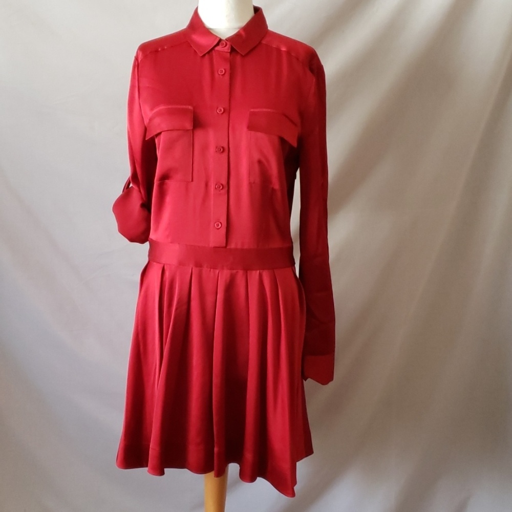 New DKNY Red Dress - Picture 1 of 8